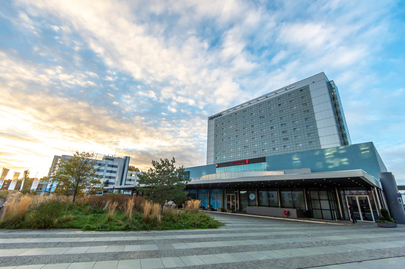The World Forum Convention Center.