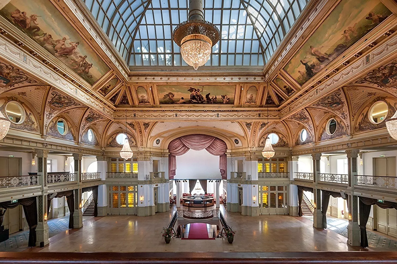 Interior of Amrath Kurhaus Scheveningen showing the award ceremony area and stage